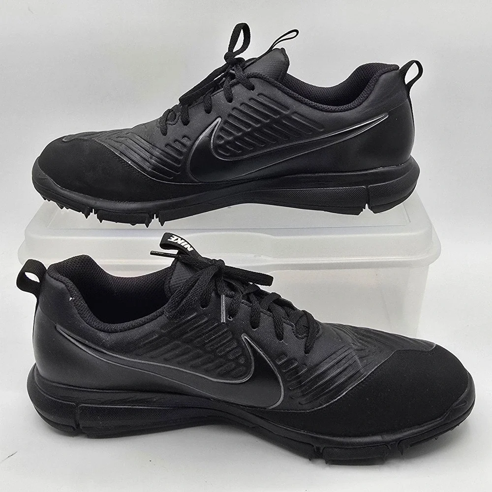 Nike Golf Explorer 2 S Shoes Mens 10.5W Black Spikeless 849958-001 Sneakers